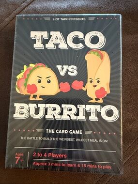 Taco vs Burrito Card Game - Black Box